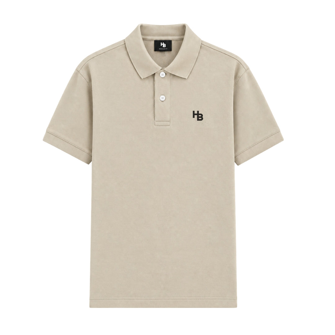 Beige Classic Polo