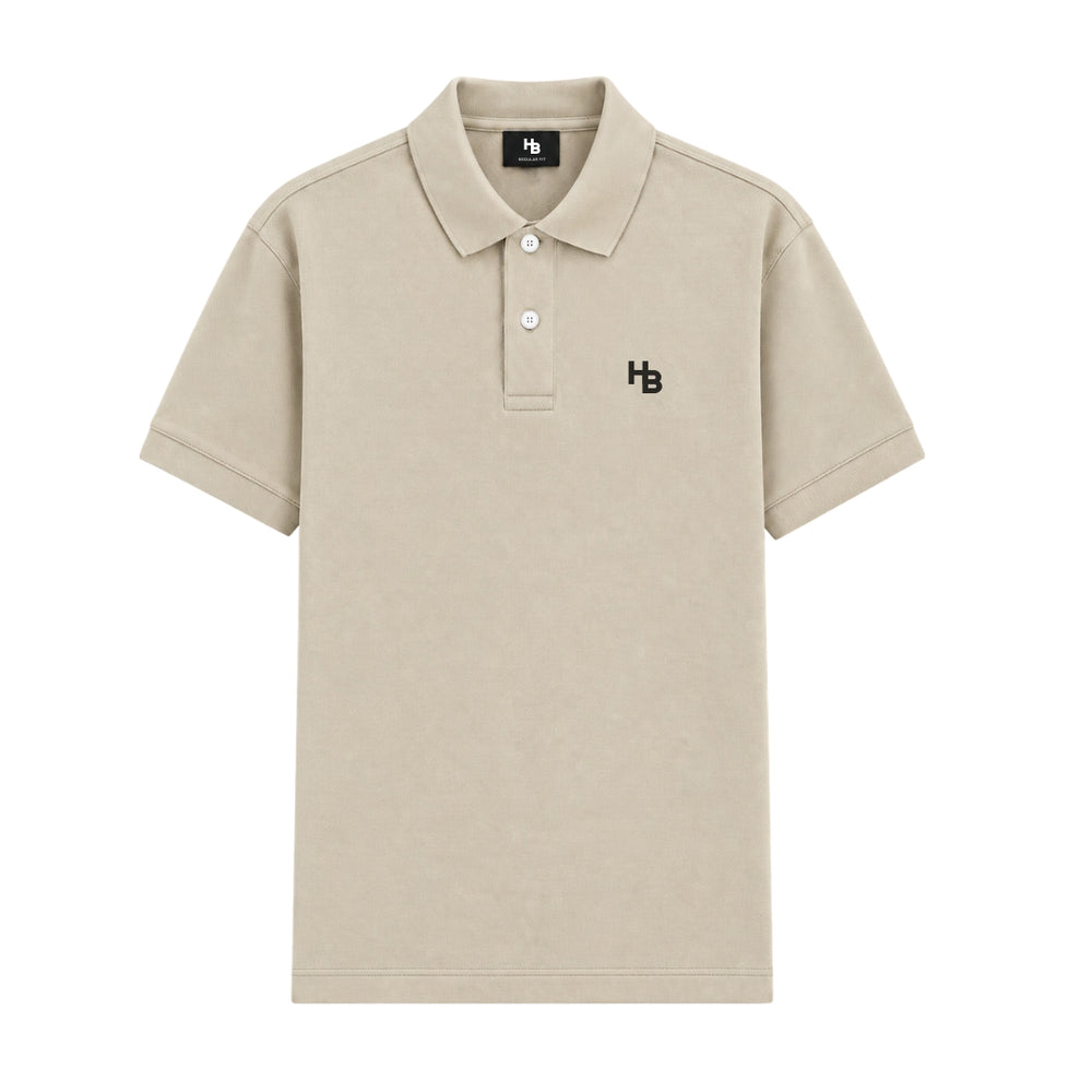 Beige Classic Polo