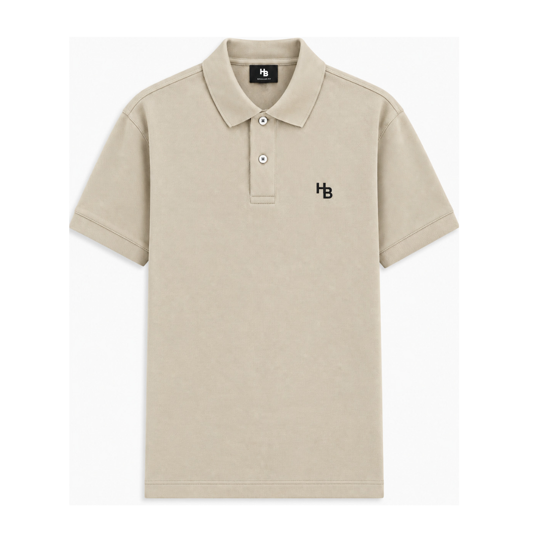 Beige Classic Polo