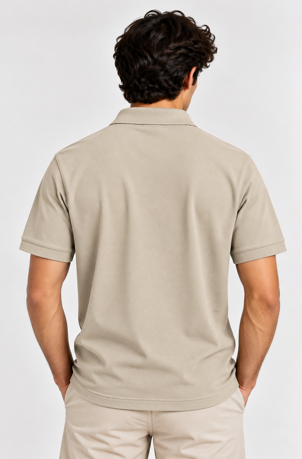 Beige Classic Polo