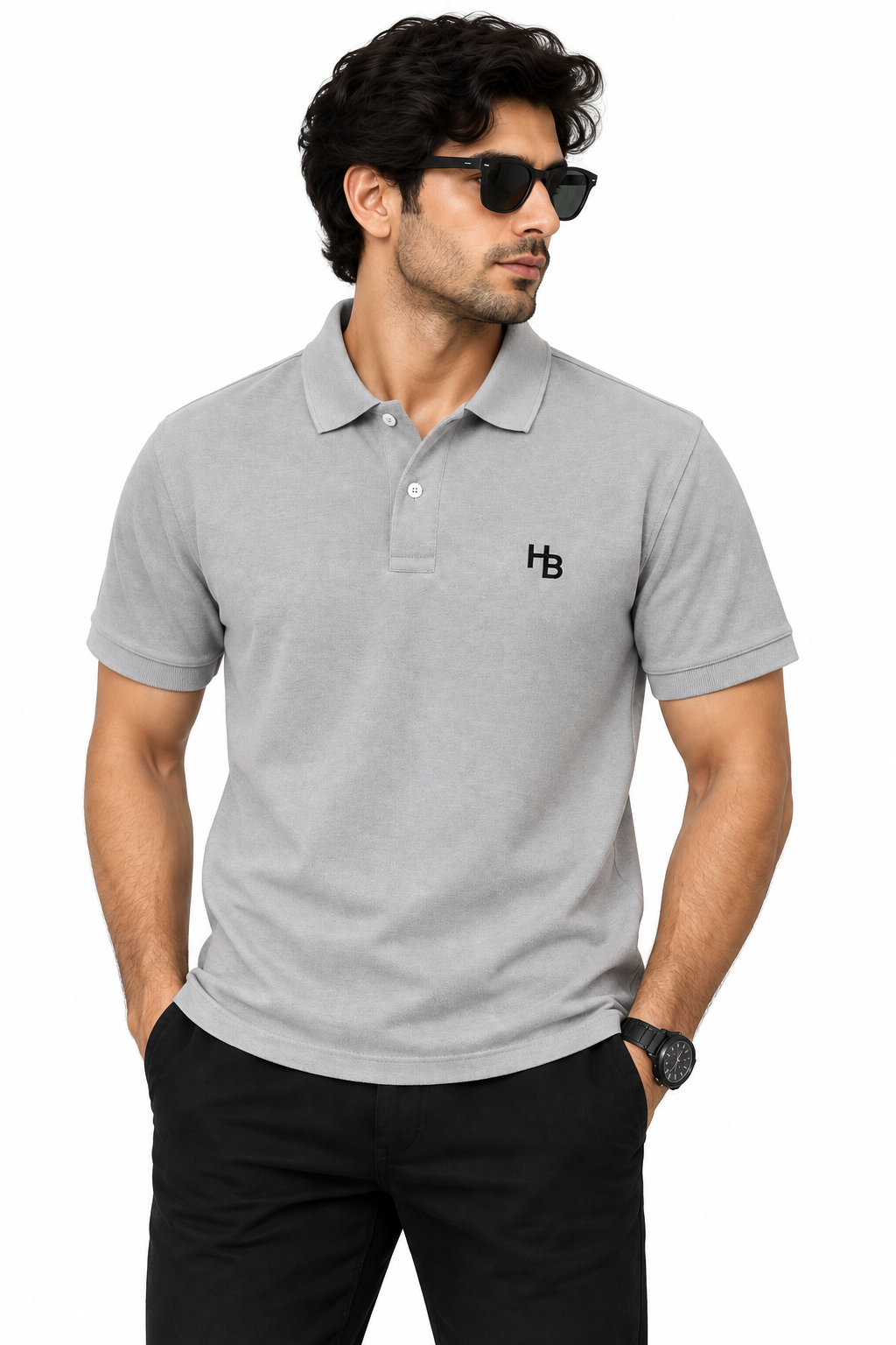 Light Grey Classic Polo